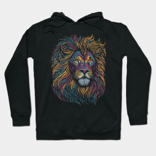 Pop Art Lion - Colorful Hoodie